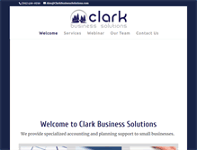 Tablet Screenshot of clarkbusinesssolutions.com